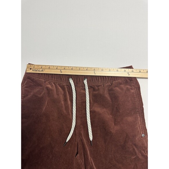 Vuori Optimist Corduroy Shorts Mens Size Small Elastic Waist Drawstring Brown - Picture 8 of 12